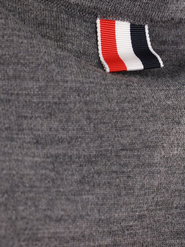 Thom Browne Wool Polo Shirt Grey
