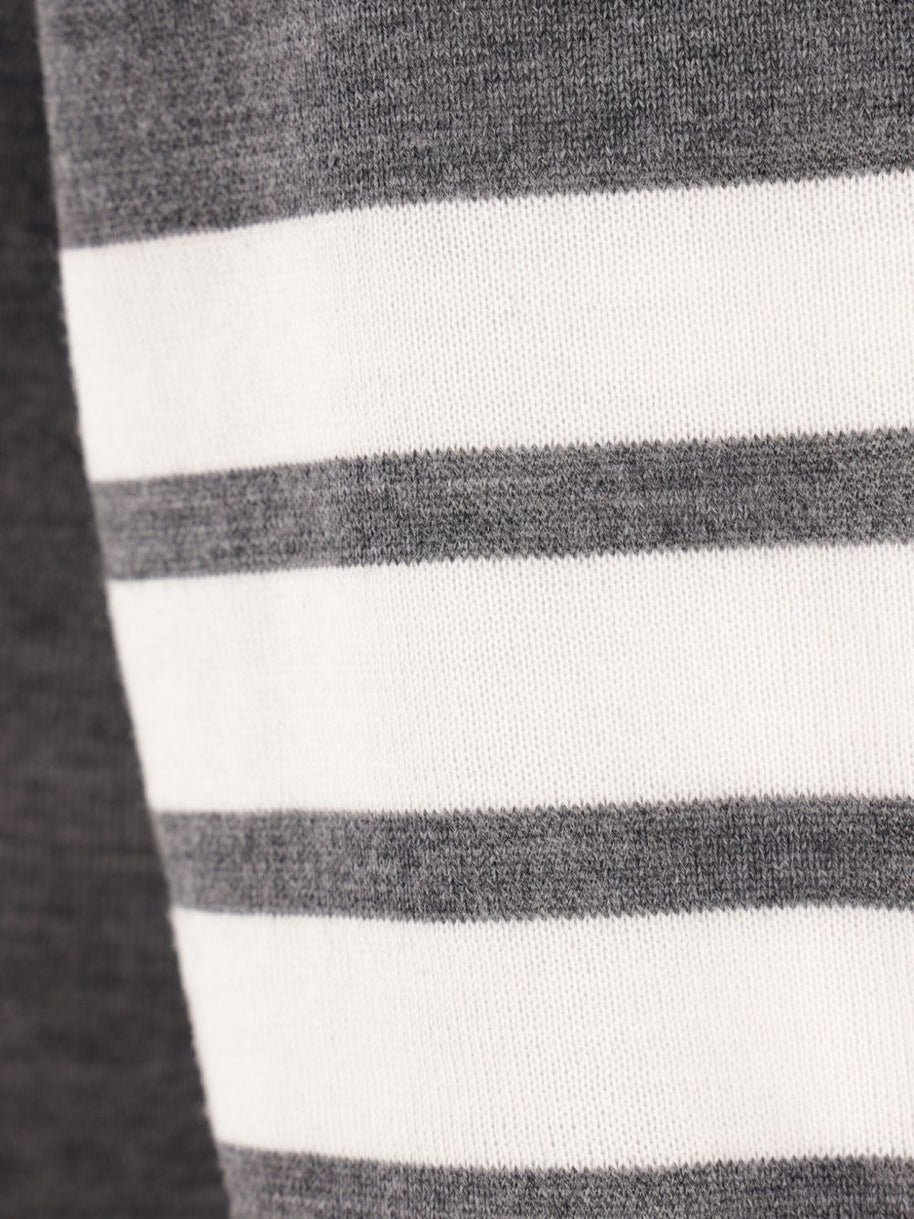 Thom Browne Wool Polo Shirt Grey