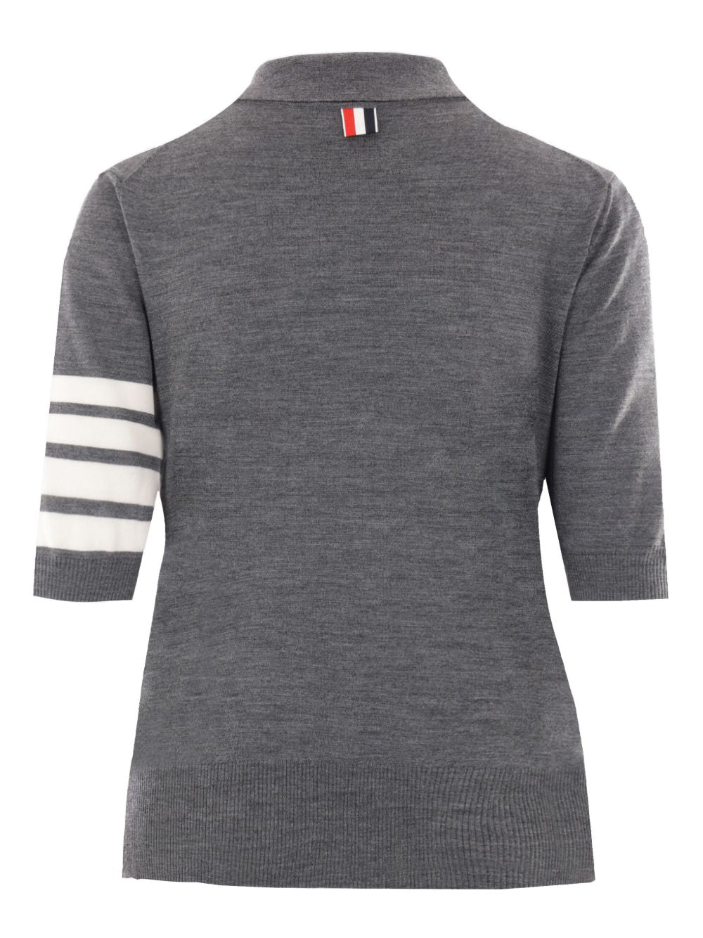 Thom Browne Wool Polo Shirt Grey