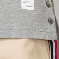 Thom Browne Cotton Polo Shirt Light Grey