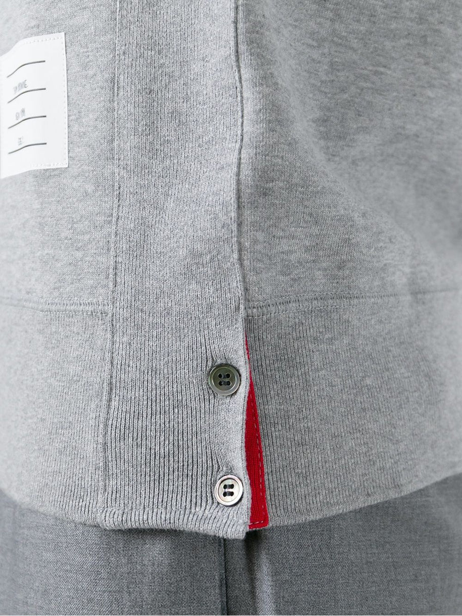 Thom Browne Cotton Crewneck Sweatshirt Light Grey
