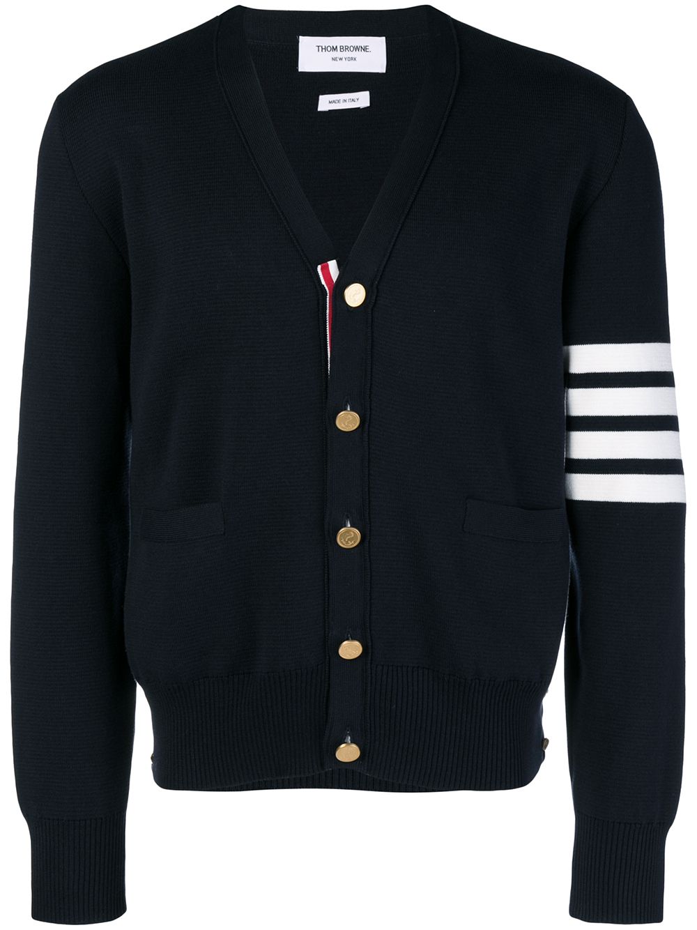 Thom Browne Cotton Cardigan Blue