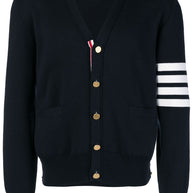 Thom Browne Cotton Cardigan Blue