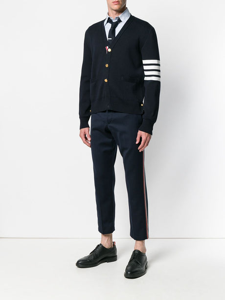 Thom Browne Cotton Cardigan Blue