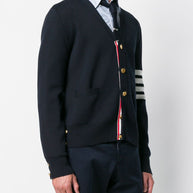 Thom Browne Cotton Cardigan Blue