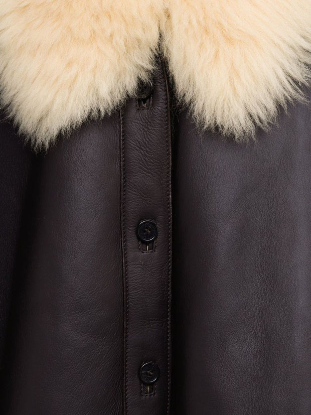 Acne Studios Leather Shearling Jacket