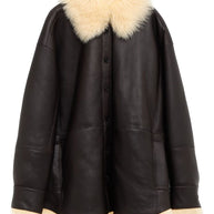 Acne Studios Leather Shearling Jacket