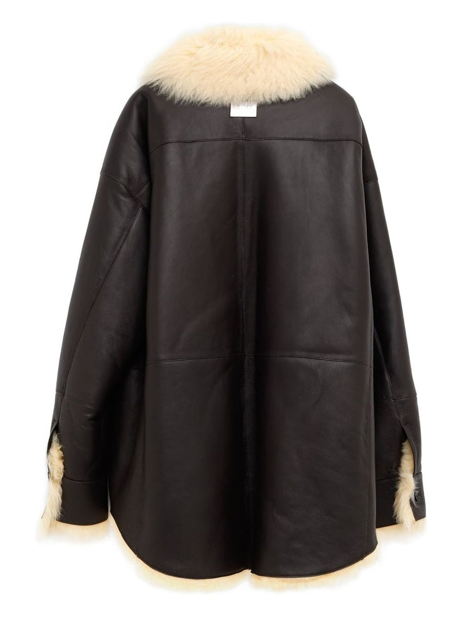 Acne Studios Leather Shearling Jacket
