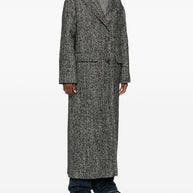 Tagliatore Wool Blend Single-breasted Coat Black