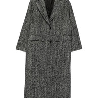 Tagliatore Wool Blend Single-breasted Coat Black