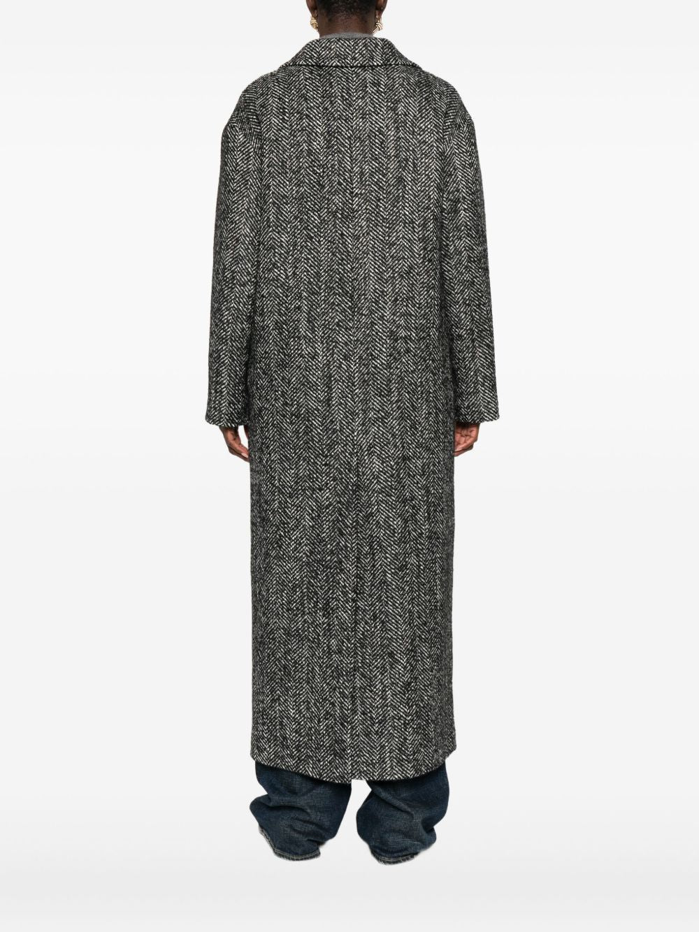 Tagliatore Wool Blend Single-breasted Coat Black