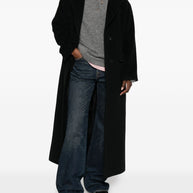 Tagliatore Wool Single-breasted Coat Black