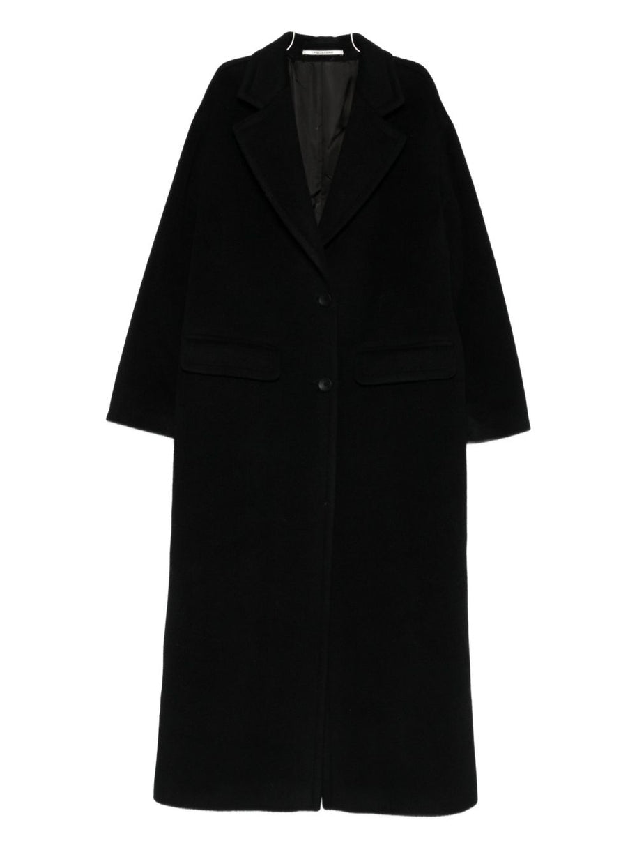 Tagliatore Wool Single-breasted Coat Black