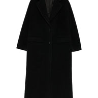 Tagliatore Wool Single-breasted Coat Black