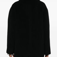Tagliatore Wool Single-breasted Coat Black