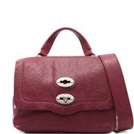 Zanellato Postina Tabacco Baby Leather Handbag Red