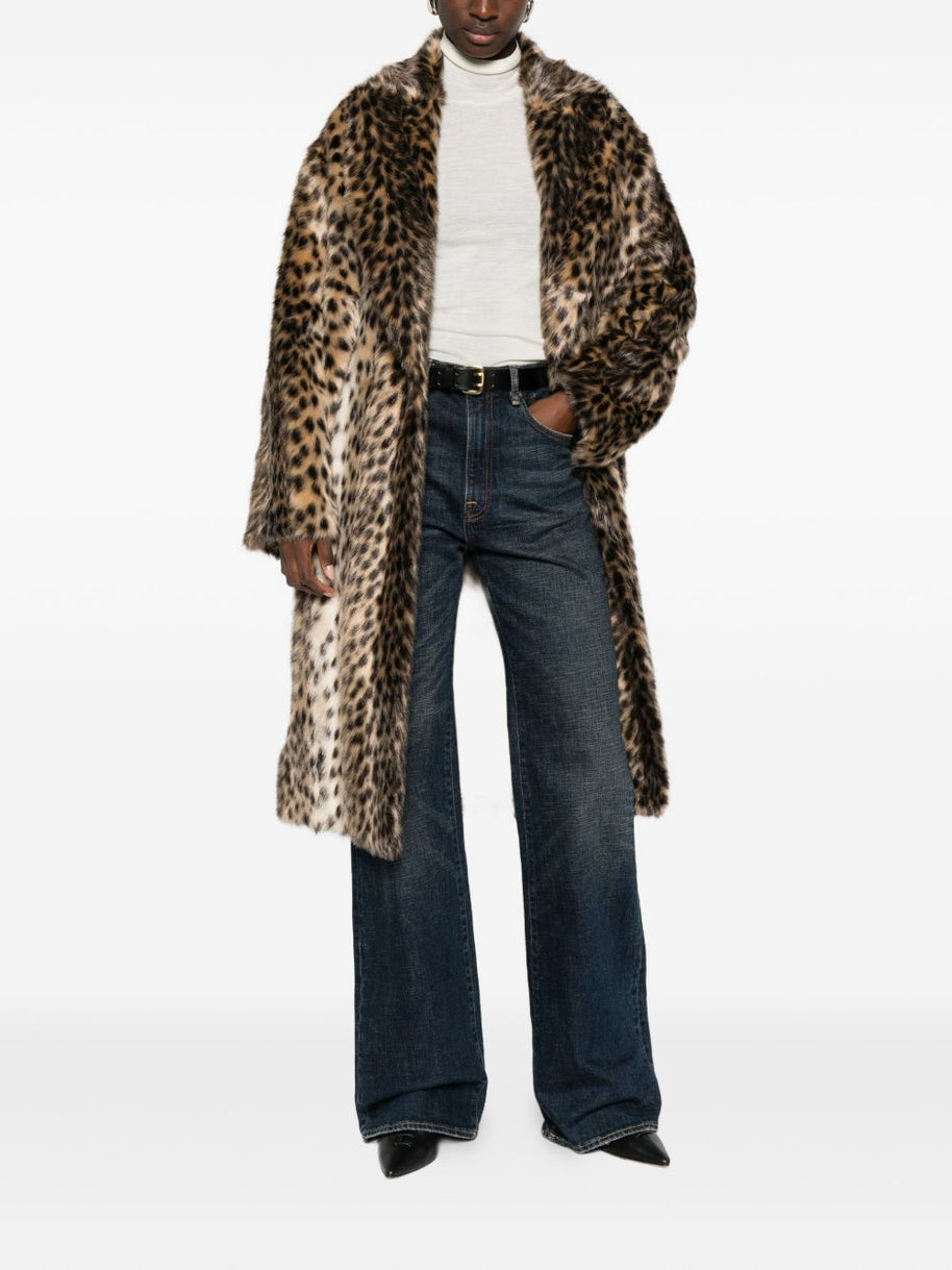 BB COUTURE Ecofur Mid Coat Brown
