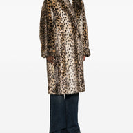 BB COUTURE Ecofur Mid Coat Brown