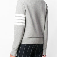 Thom Browne Cotton Cardigan Light Grey