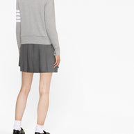 Thom Browne Cotton Cardigan Light Grey