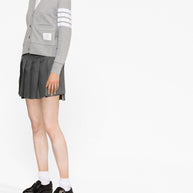 Thom Browne Cotton Cardigan Light Grey