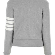 Thom Browne Cotton Cardigan Light Grey