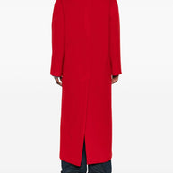 Tagliatore Wool Single-breasted Coat Red
