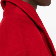 Tagliatore Wool Single-breasted Coat Red