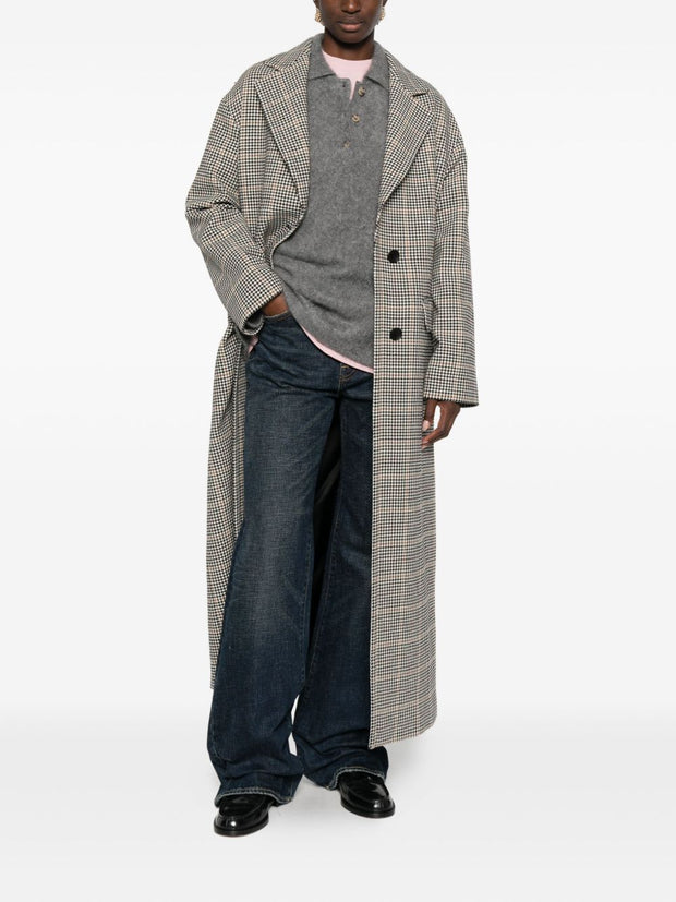 Tagliatore Wool Single-breasted Coat Black