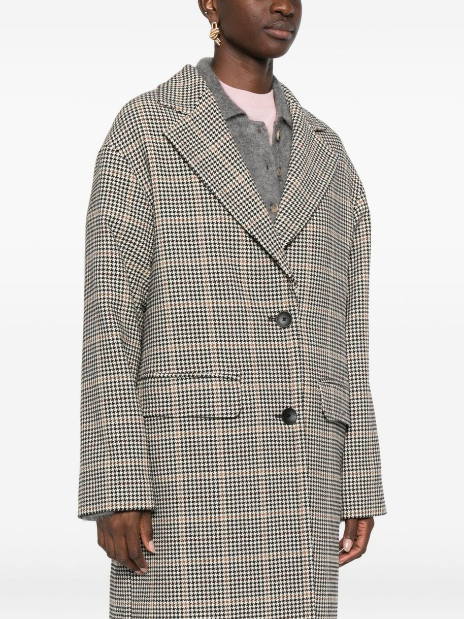 Tagliatore Wool Single-breasted Coat Black
