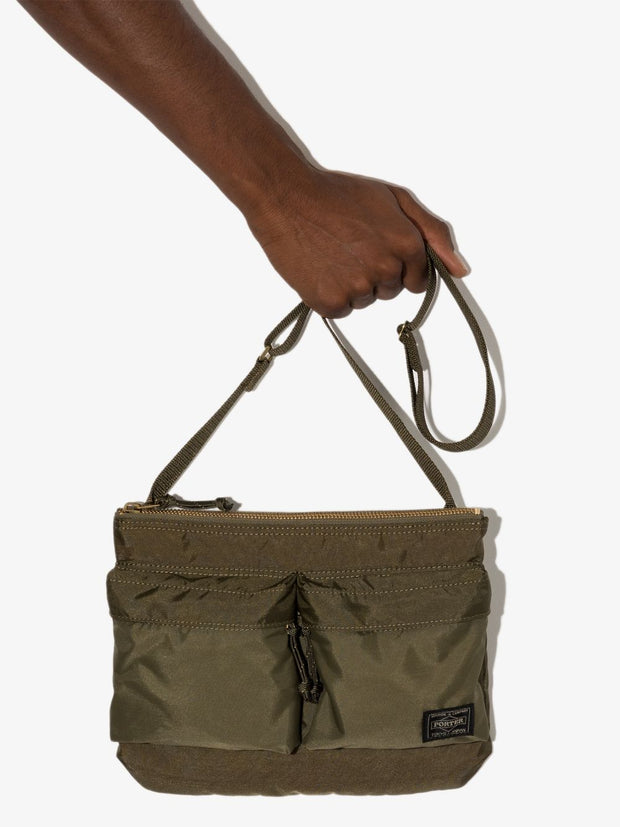 PORTER Force Nylon Shoulder Bag Green