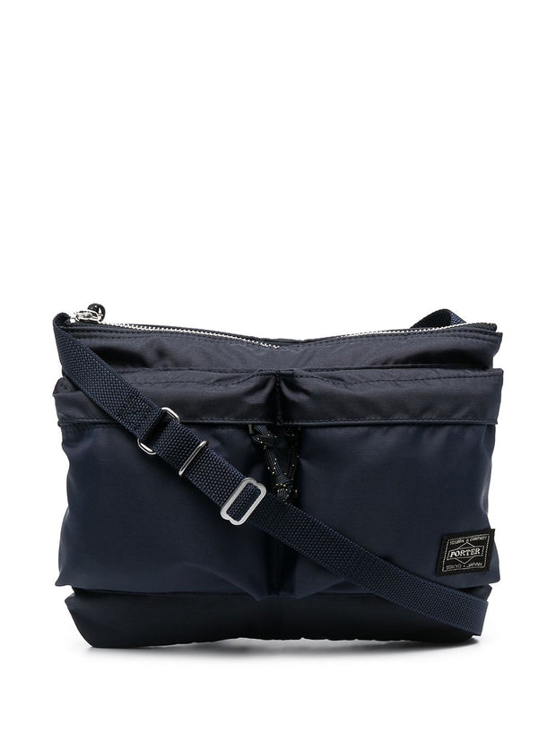PORTER Force Nylon Shoulder Bag Blue