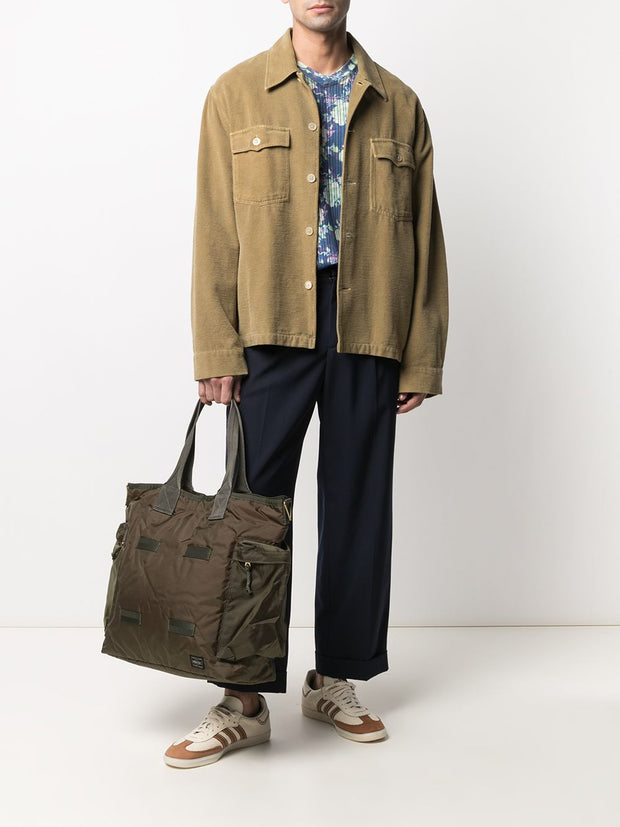 PORTER Force 2Way Nylon Tote Bag Green