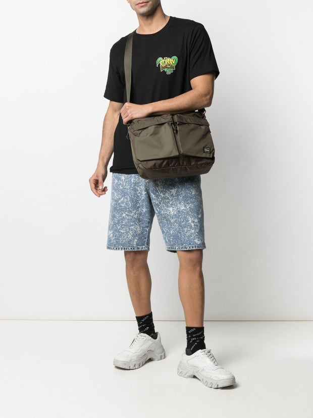 PORTER Force Nylon Shoulder Bag Green