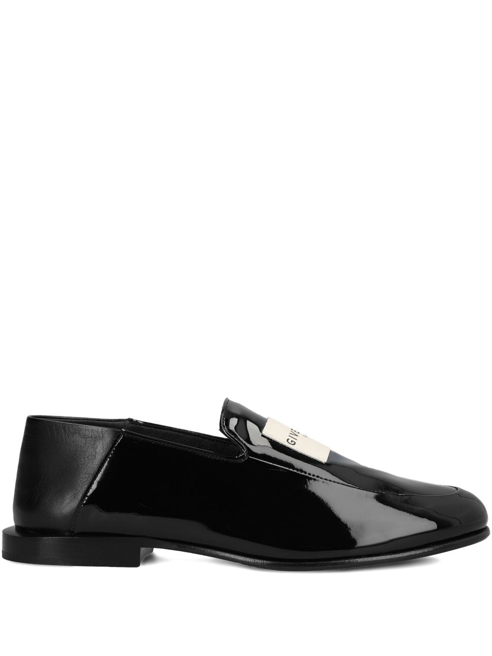 Givenchy Label Leather Loafers Black