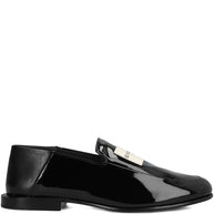 Givenchy Label Leather Loafers Black