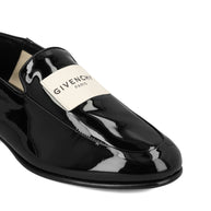 Givenchy Label Leather Loafers Black