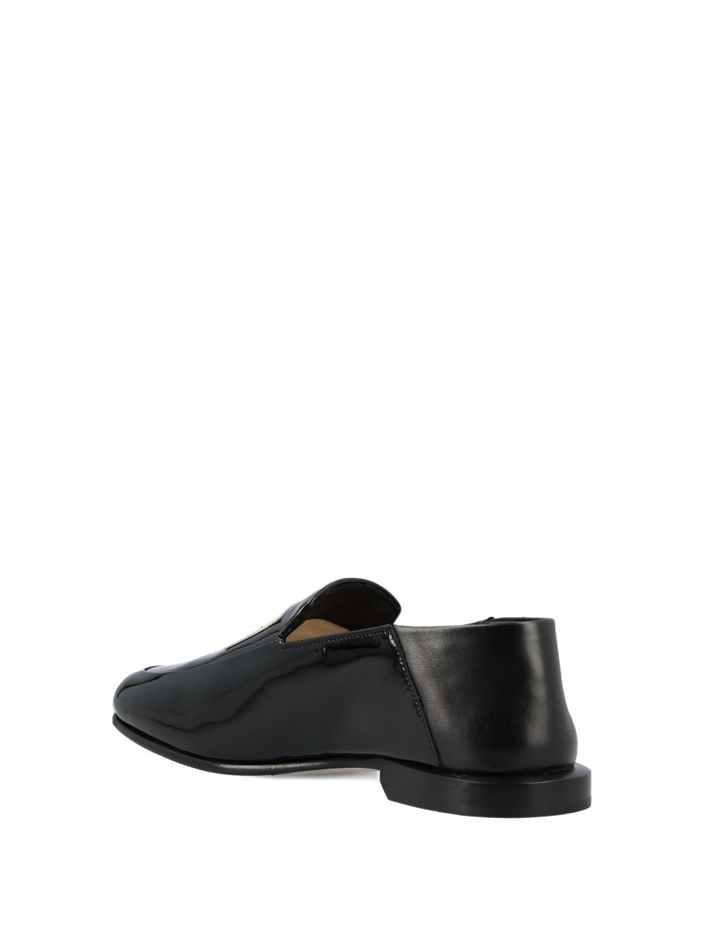 Givenchy Label Leather Loafers Black
