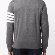 Thom Browne Wool Cardigan Grey