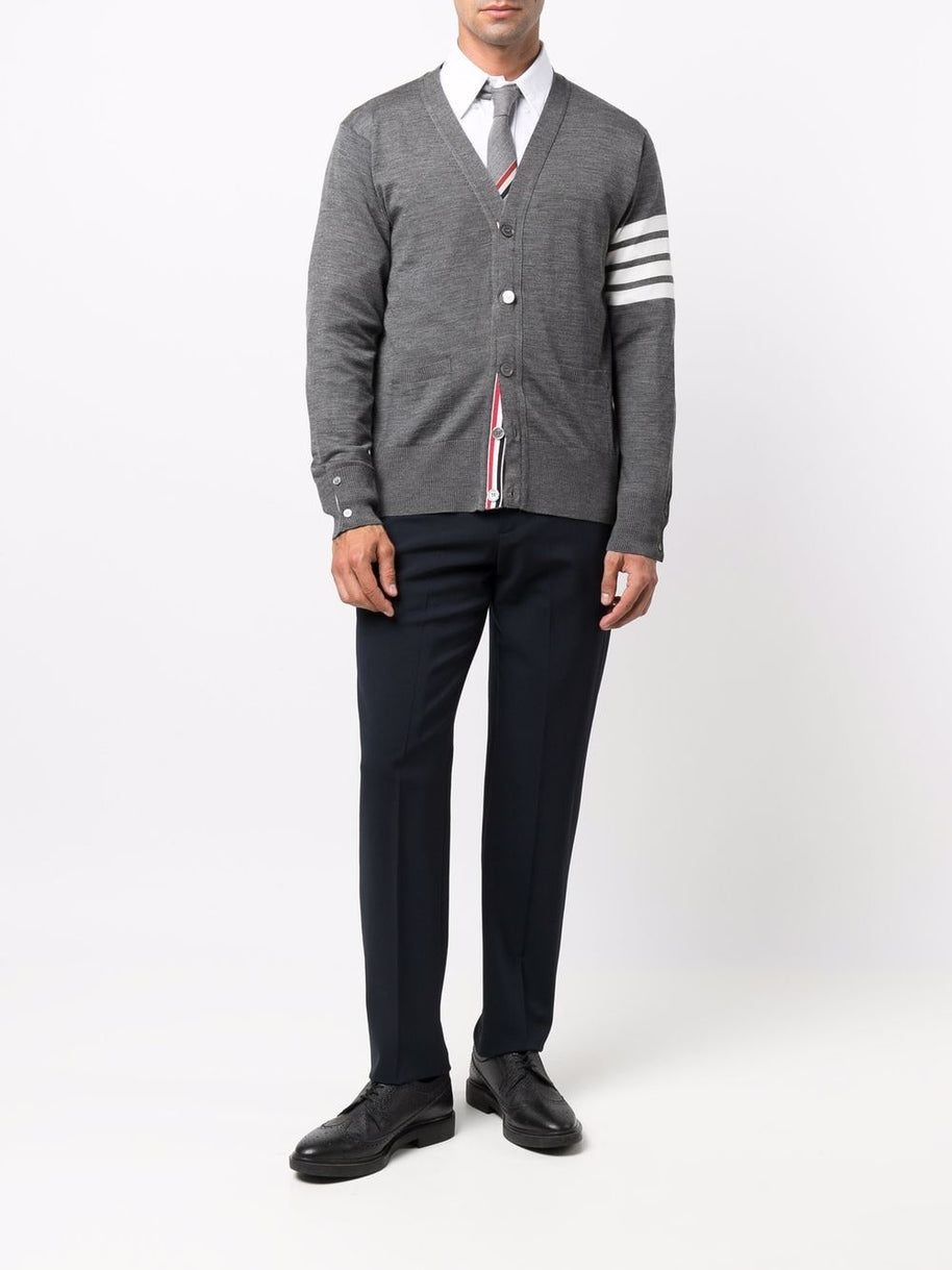Thom Browne Wool Cardigan Grey