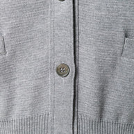 Thom Browne Wool Cardigan Light Grey