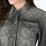 MARINE SERRE Moon Denim Jacket Grey