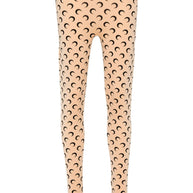 MARINE SERRE Moon Stirrup Leggings Beige