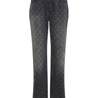 MARINE SERRE Moon Denim Cotton Jeans Grey