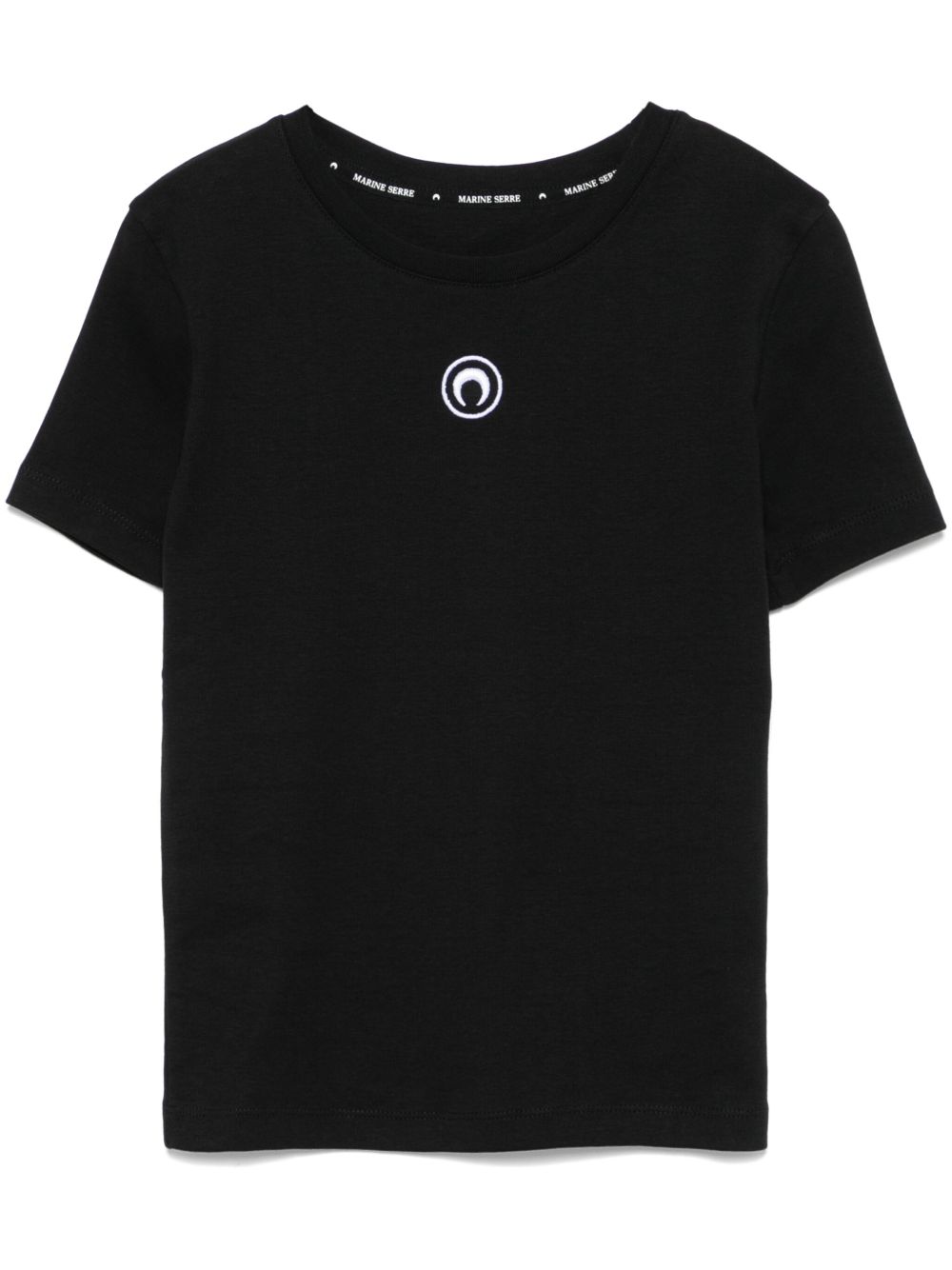 MARINE SERRE Moon Cotton T-shirt Black