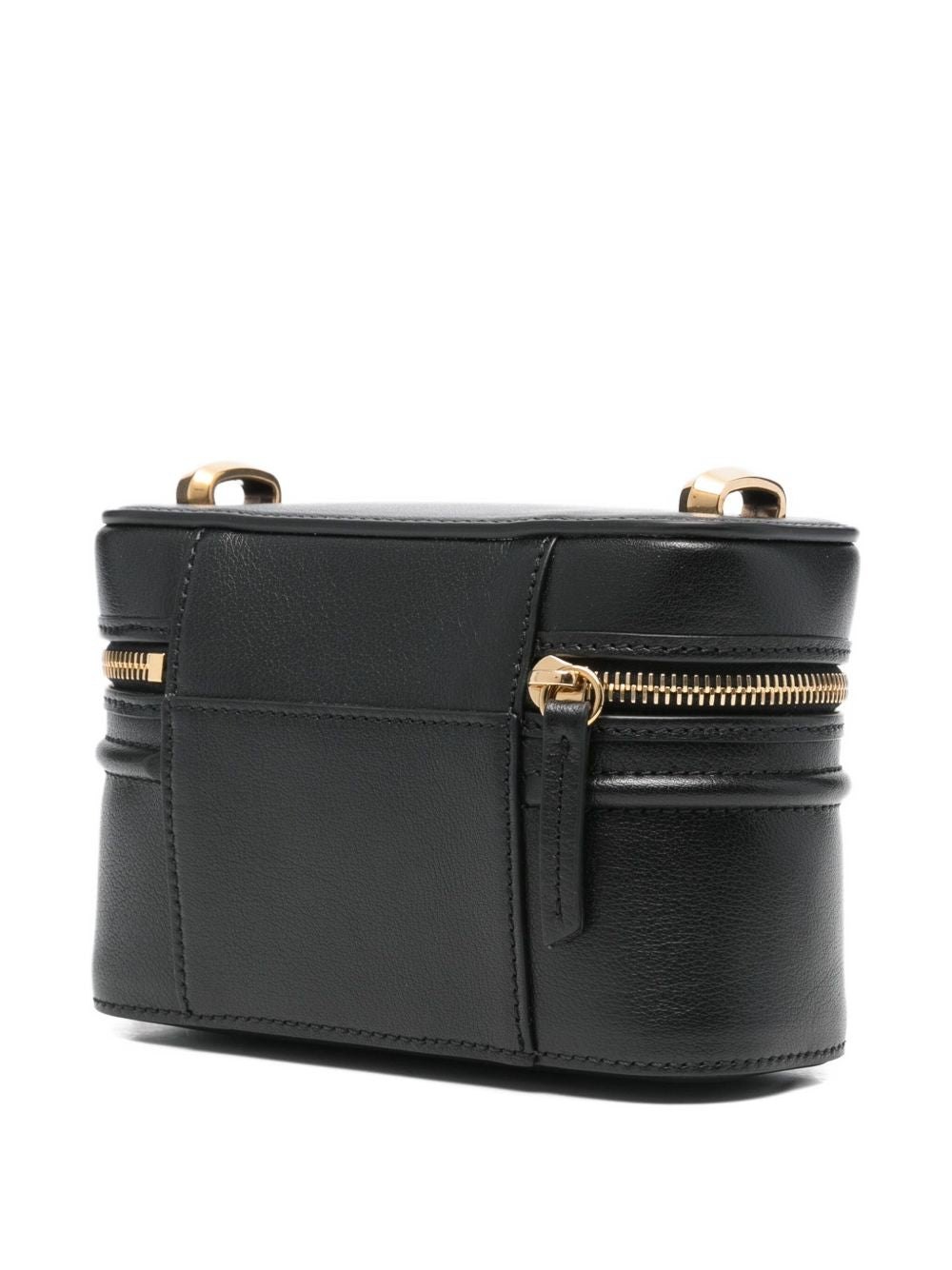 Chloé Horse Medal Leather Vanity Case Black