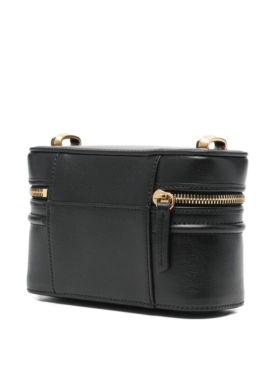 Chloé Horse Medal Leather Vanity Case Black