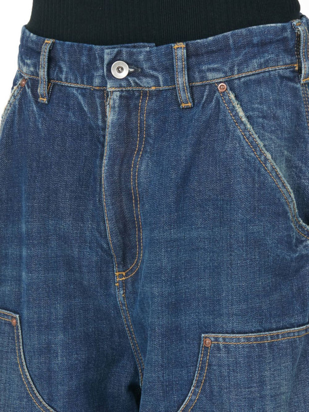 Maison Margiela Wide-leg Denim Jeans Blue