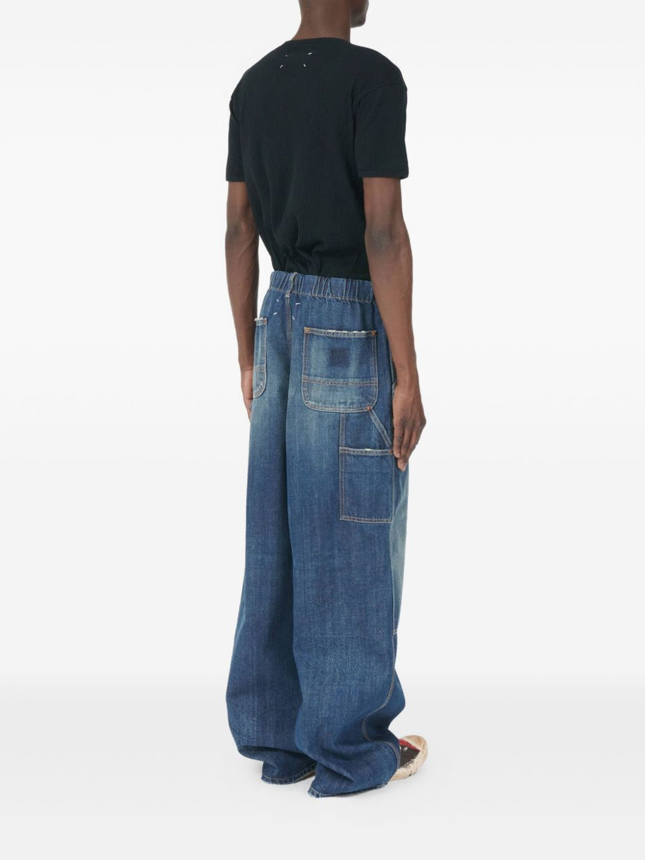 Maison Margiela Wide-leg Denim Jeans Blue