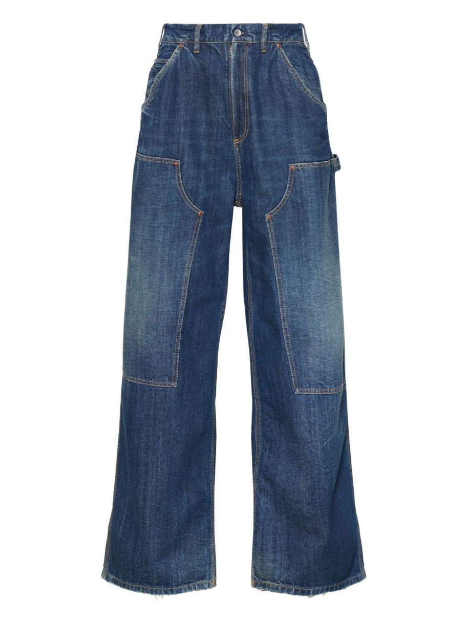 Maison Margiela Wide-leg Denim Jeans Blue